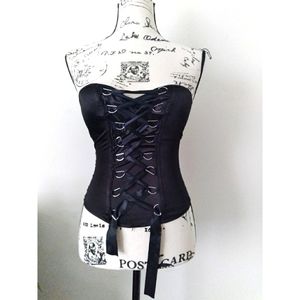 Black Satin Corset